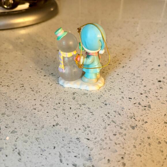 Vintage 1999 Precious Moments Christmas Ornament Light Up Holiday Decor Glitter - Picture 6 of 8